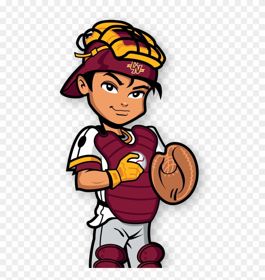 Baseball Catcher - Niño Con Mochila Y Lonchera Clipart