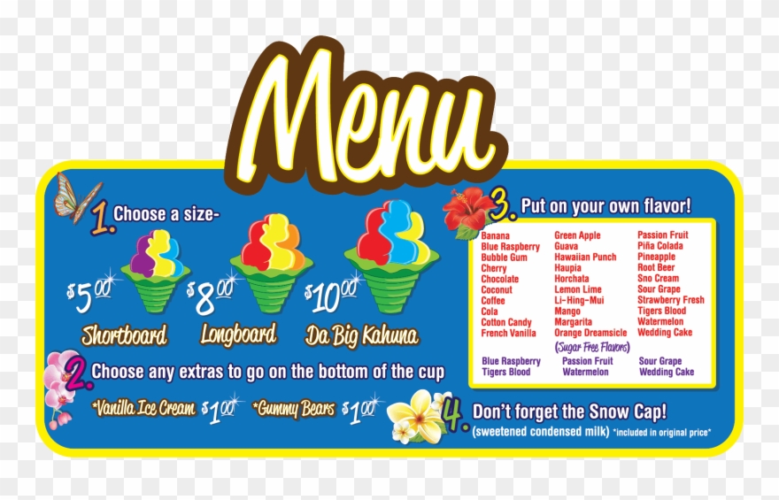 Menu Clipart