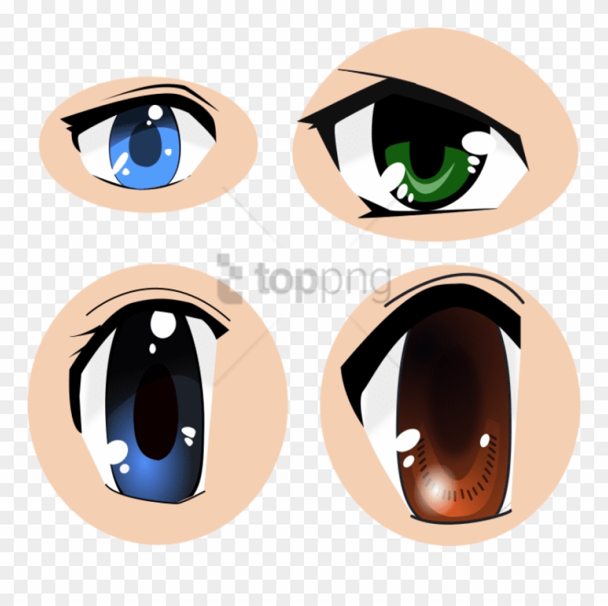 Free Png Portable Network Graphics Png Image With Transparent - Vector Anime Eyes Clipart