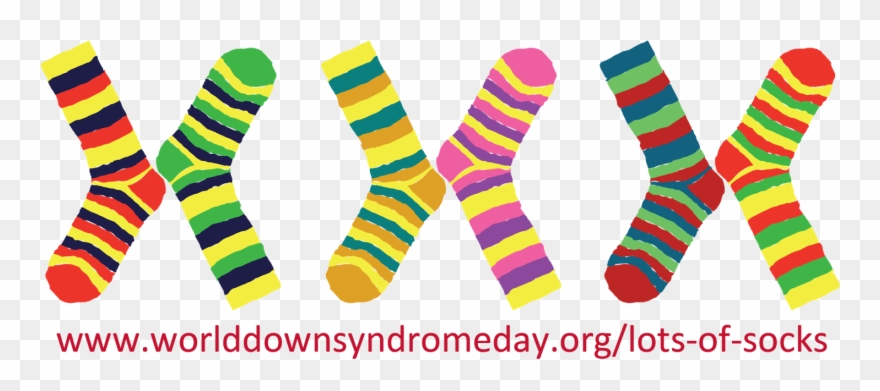 Pair Of Yellow Socks - World Down Syndrome Day Socks Clipart