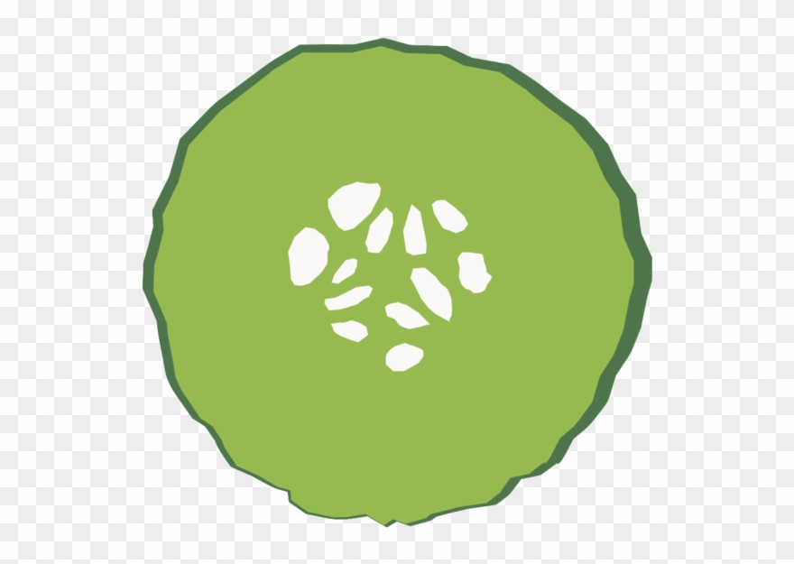 Dill Pickle Slice Color Clipart