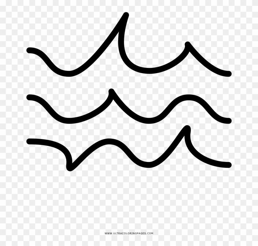 Windy Sea Coloring Page Clipart
