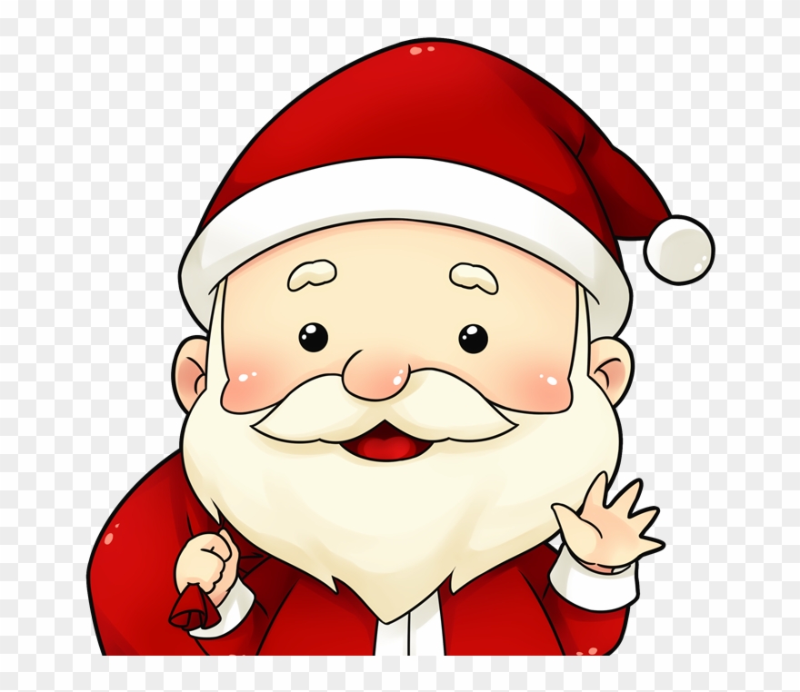 Golfing Clipart Santa - Cute Animated Santa Claus - Png Download