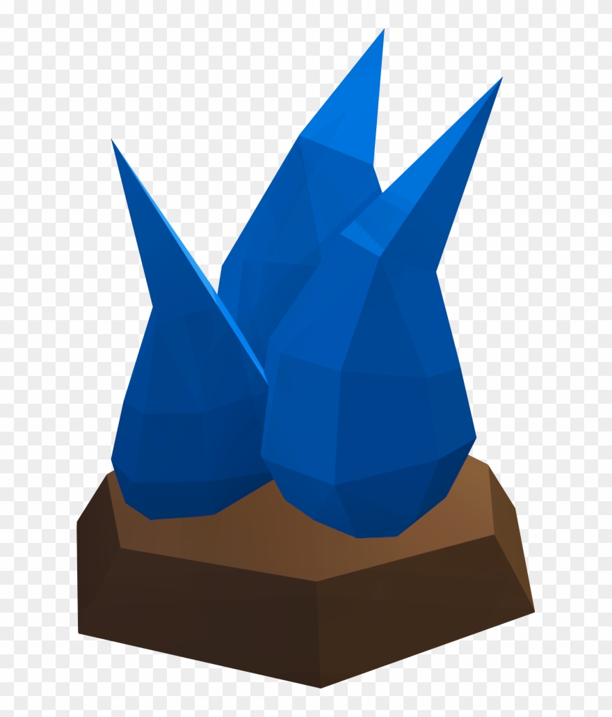 Crystal Clipart Blue Jewel - Origami - Png Download