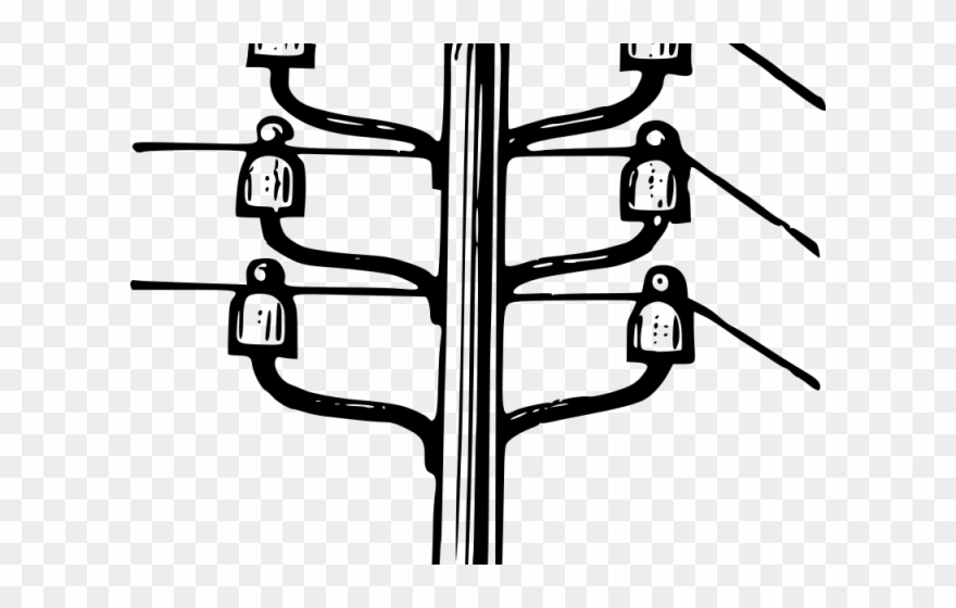 Power Line Clipart Home Electricity - Power Lines Coloring Pages - Png Download