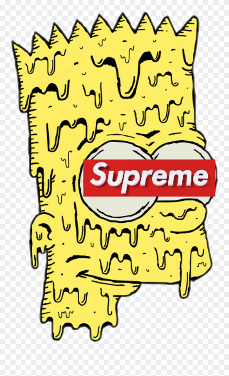 #bart #supreme #simpsons #thesimpsons #bartsimpson - Bart Supreme Wallpaper Hd Clipart