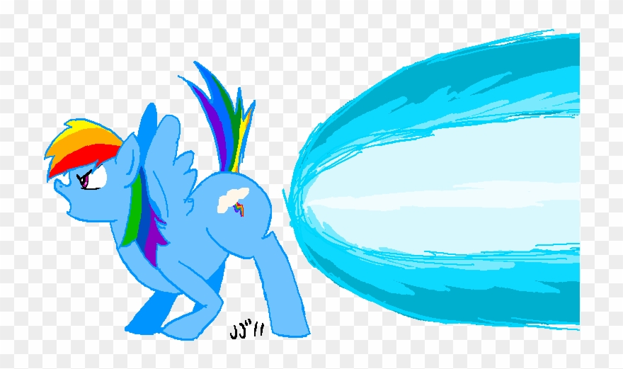 Edit, Fart, Hyper Beam, Rainbow Dash, Safe, Solo Clipart