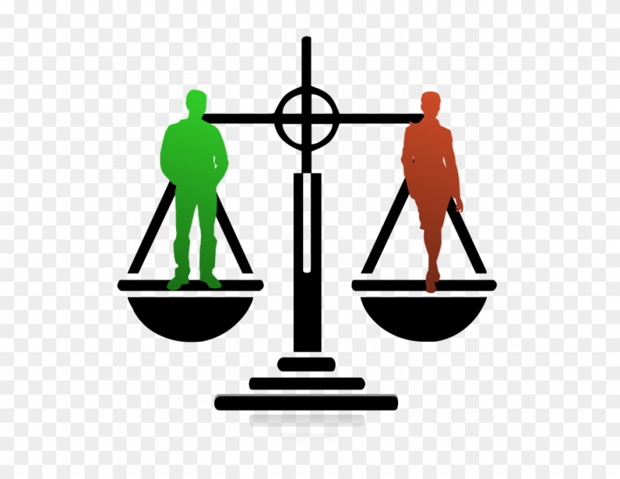 Biased Clipart Balance - Gender Equality No Background - Png Download