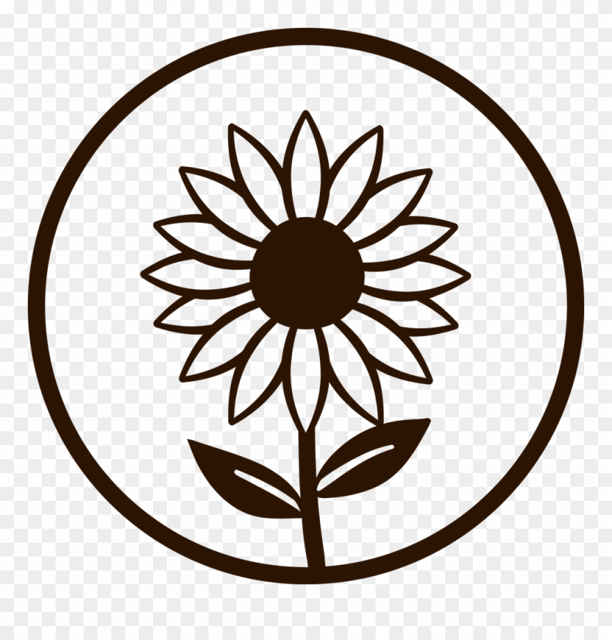Vegan Dietary Restrictions - Line Art Flowers Design Clipart