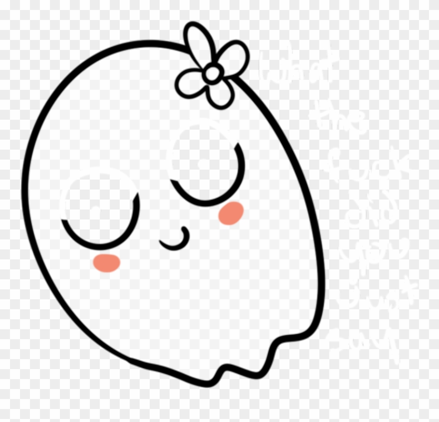 #sitckers #stickerstumblrs #png #tumblr #hipster - Cute Ghost Png Clipart