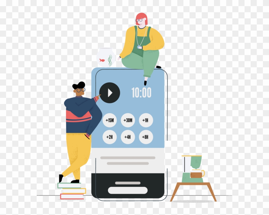 Time Tracking - Cartoon Clipart