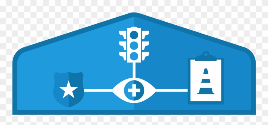 Graphic With Traffic Safety Icons Clipart