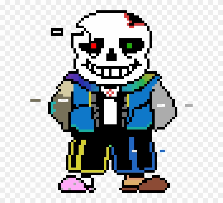 Currupted Sans Sprite - Undertale Sans Pixel Art Clipart