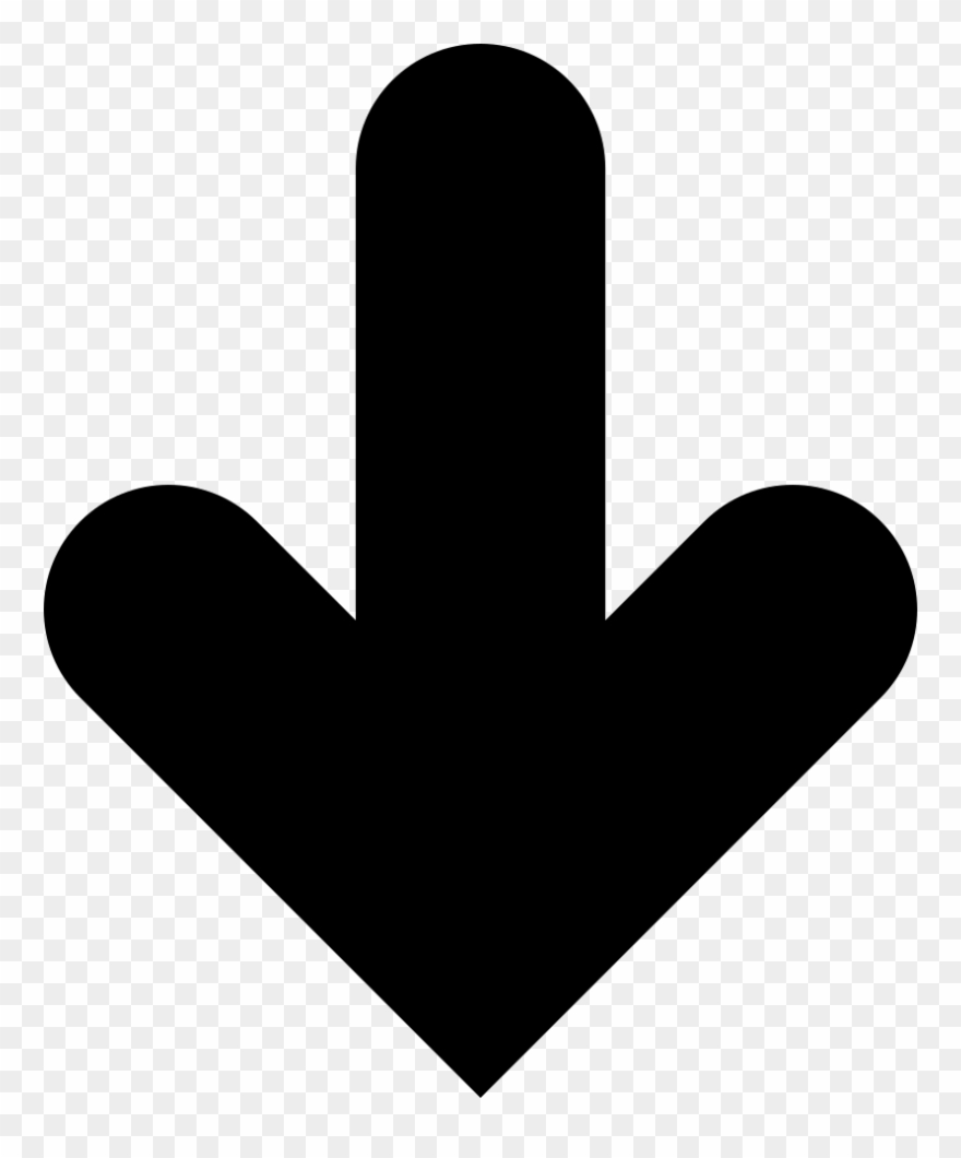 Png File Svg - Flecha Mirando Hacia Abajo Clipart