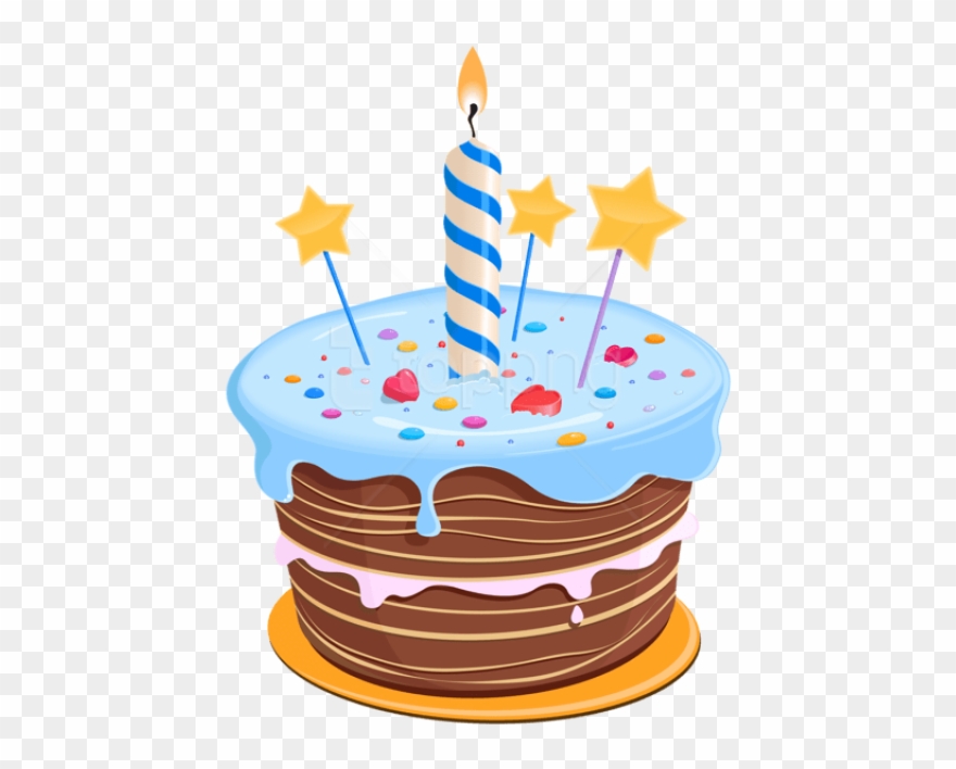 Birthday Cake With Stars Png - Birthday Cake Clipart Transparent Png