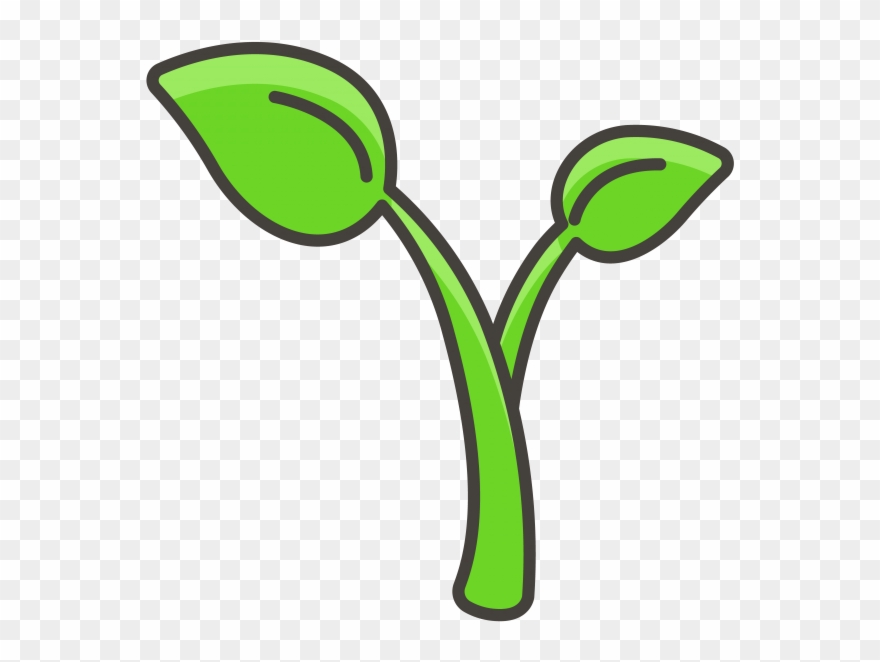 Seedling Emoji Icon - Icon Bibit Clipart