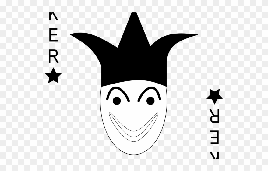 Joker Clipart Card - Star And Moon Vector - Png Download