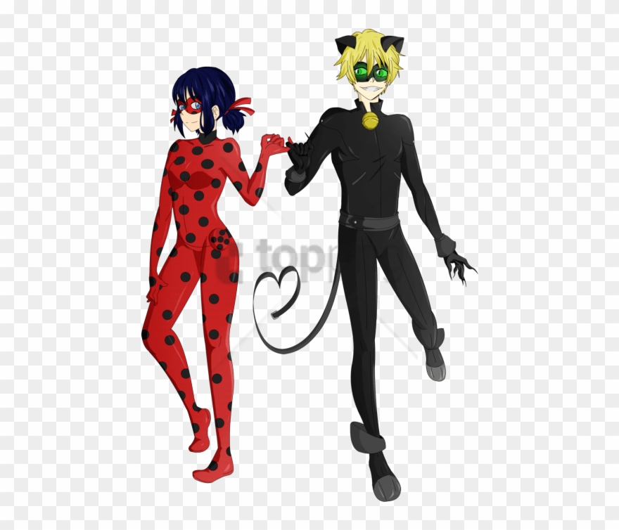 Free Png Adrien Agreste Marinette Dupain-cheng Ariel - Adrien Agreste And Marinette Dupain Cheng Clipart