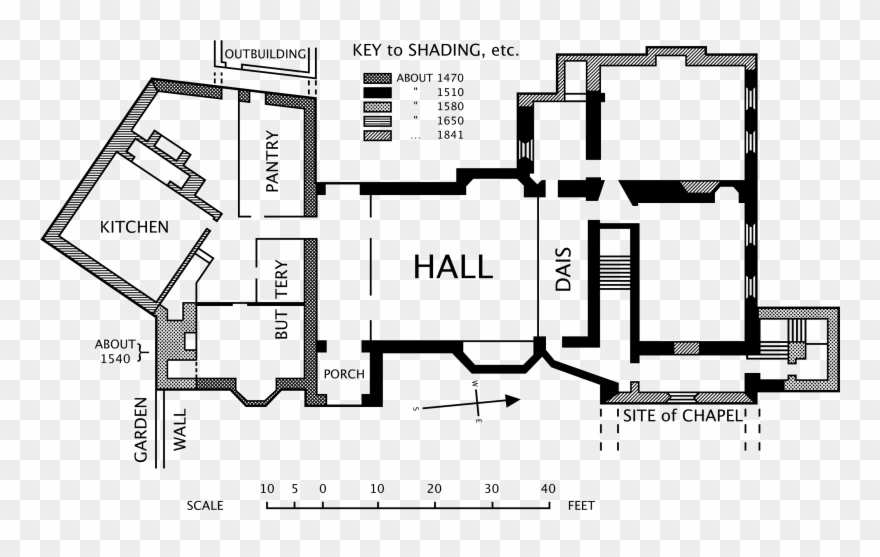 Blueprint Png - Medieval House Floor Plan Clipart