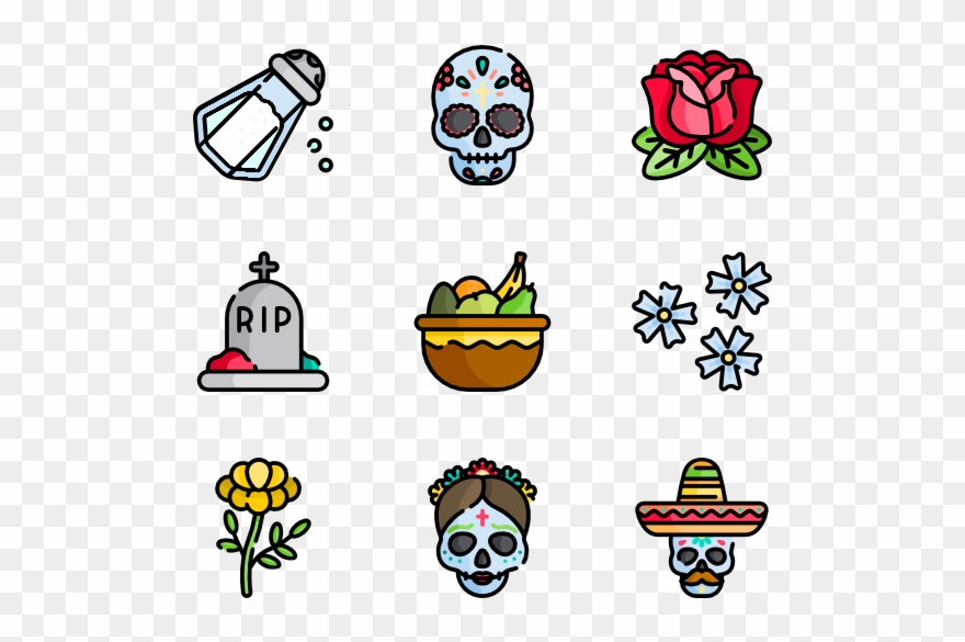 Día De Muertos - Dia De Muertos Icono Clipart