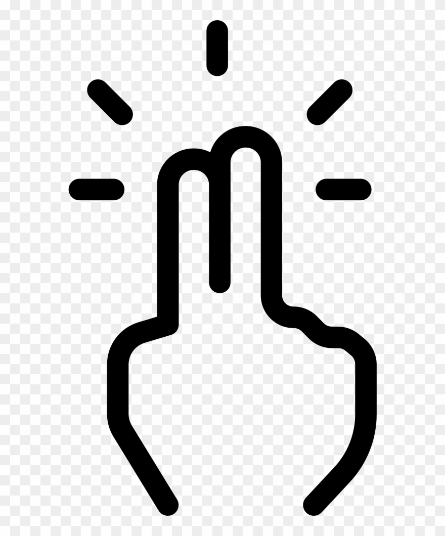 Fingers Svg Icon Free Transparent Background Clipart