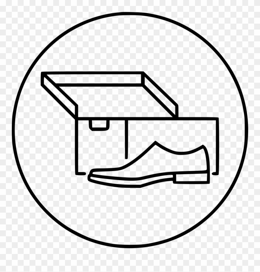 Shoe Man Box New - Shoe Box Icon Png Clipart