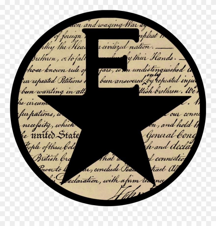Declaration Of Independence Hamilton Freedom Banner - Circle Clipart