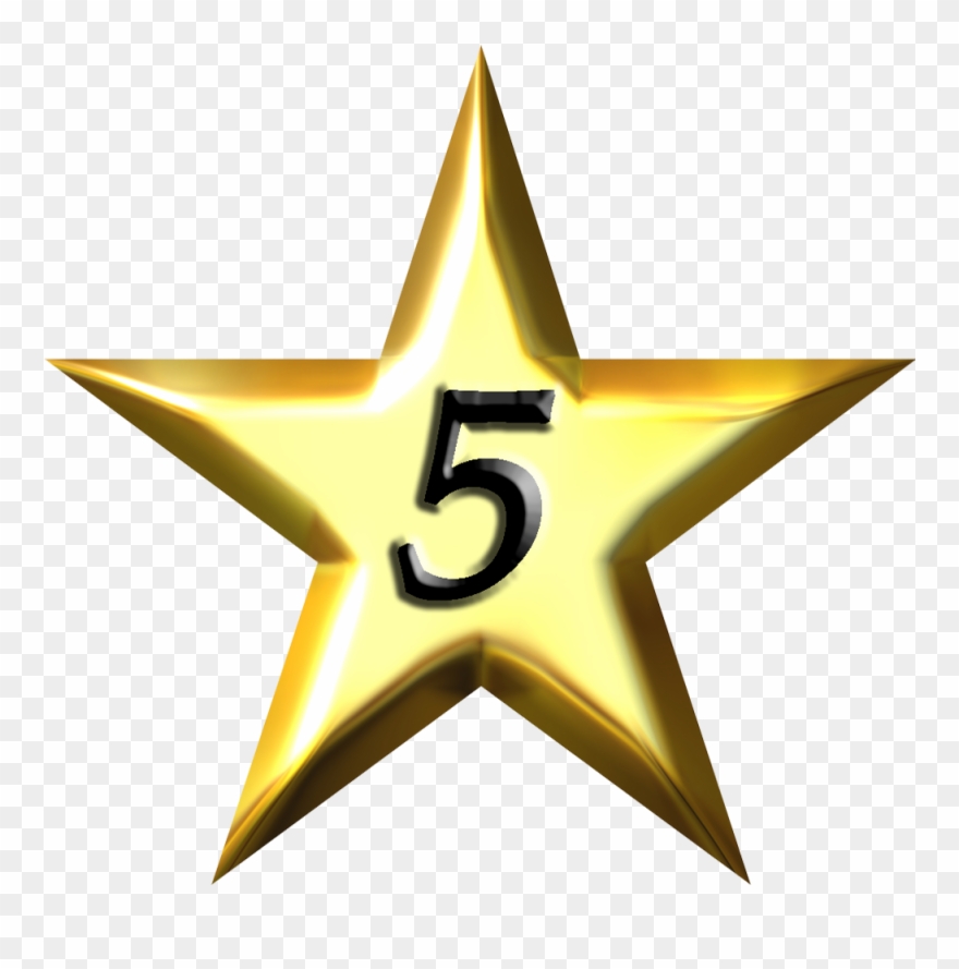 Dorable Gold Star Wall Decor Pictures - Gold Star Transparent Png Clipart