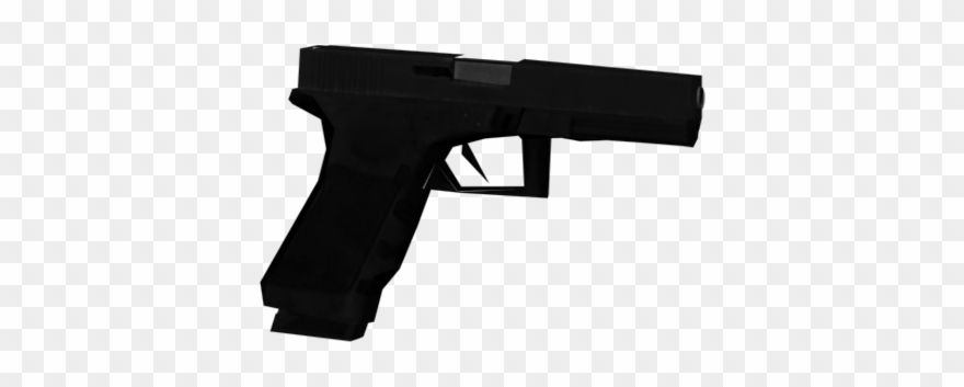 Glock 17 Low Poly Silenced Version - Gta Sa Low Poly Glock Clipart