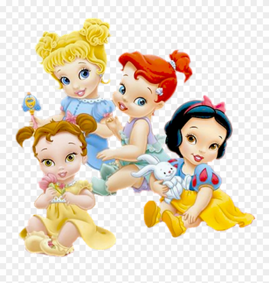 #cinderella #belle #snowwhite #ariel #disney #princess - Baby Disney Princess Cartoon Clipart
