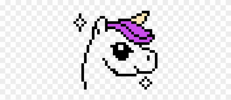 Unicorn Art - Pixel Art Cute Unicorn Clipart