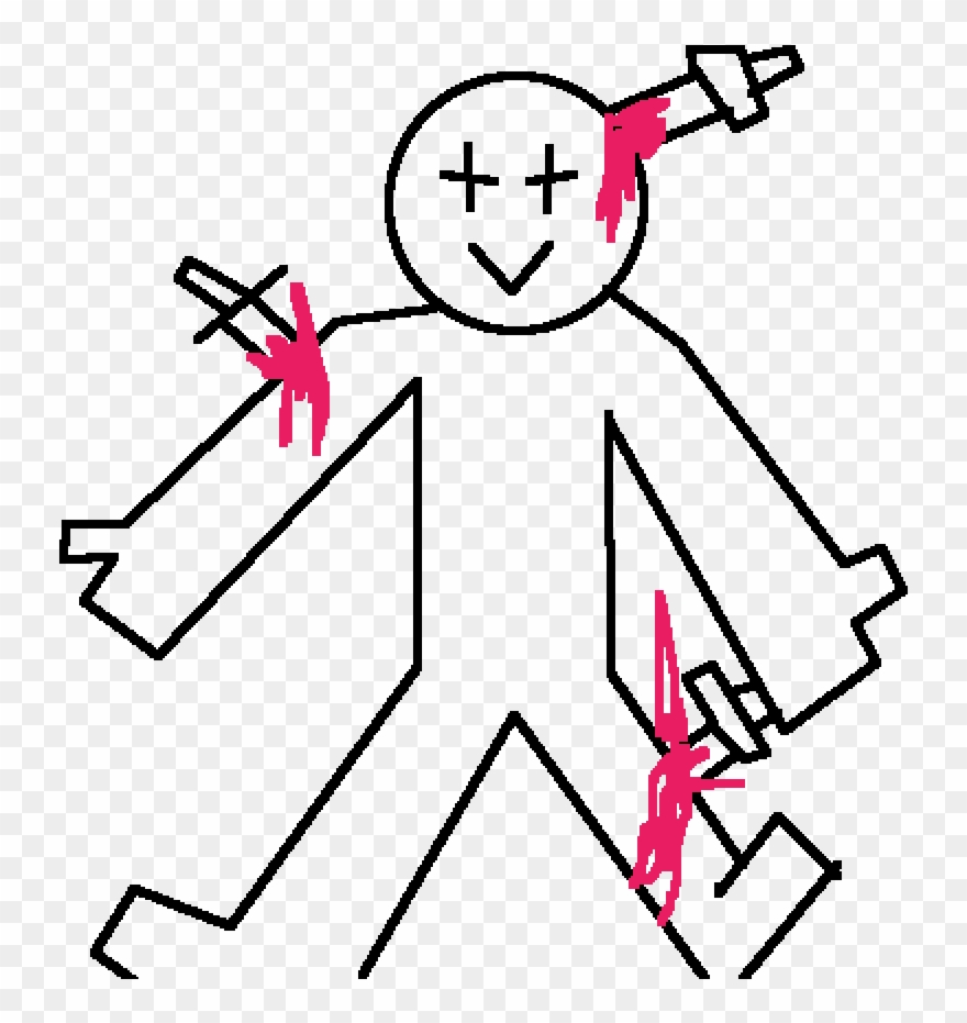 "oops I Fell Into A Pit Of Knives" Clipart