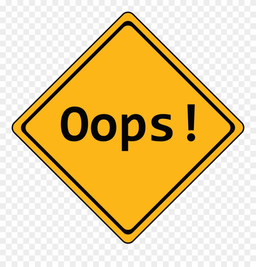 Http 404 - Oops Sign Transparent Background Clipart