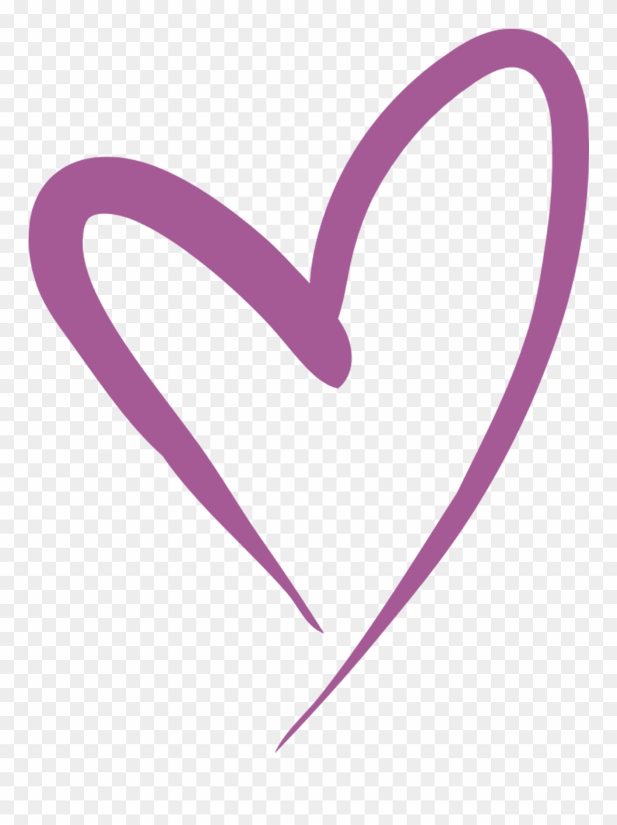 Black Transparent Heart Sketch - Маркером Обведите Карандашом Картинки Png Clipart