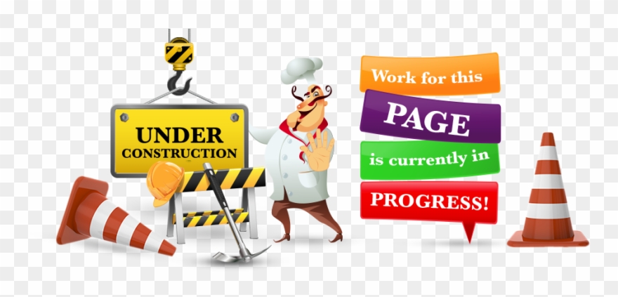 Under Construction/ Work In Progress - Cartoon Clipart