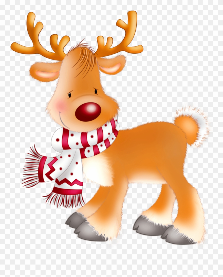 Christmas Clipart Rudolph - Png Download