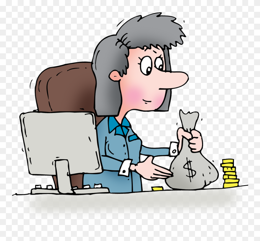 Banker - Female Accountant Clipart Free - Png Download