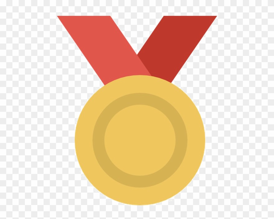 Medal Png Image Background - Gold Medal Icon Png Clipart