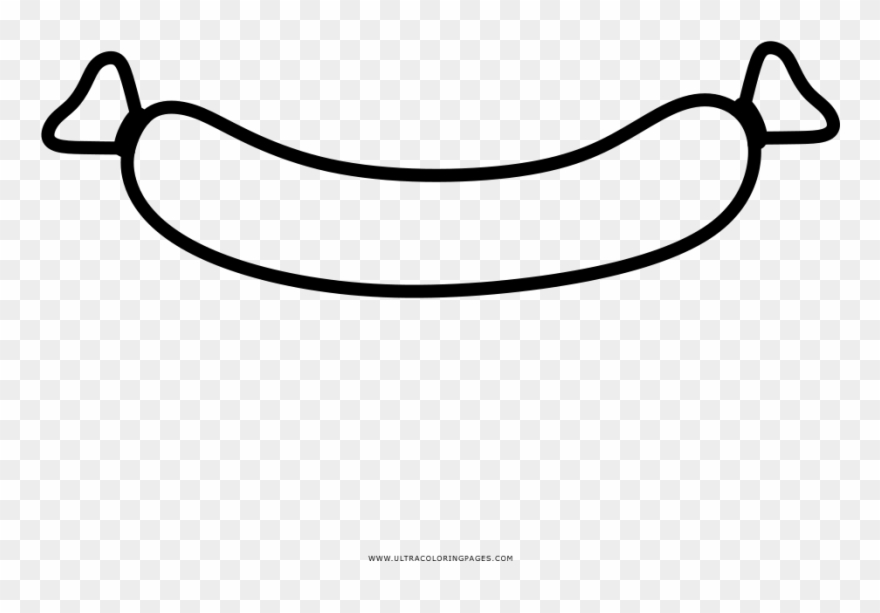 Sausage Coloring Page Clipart