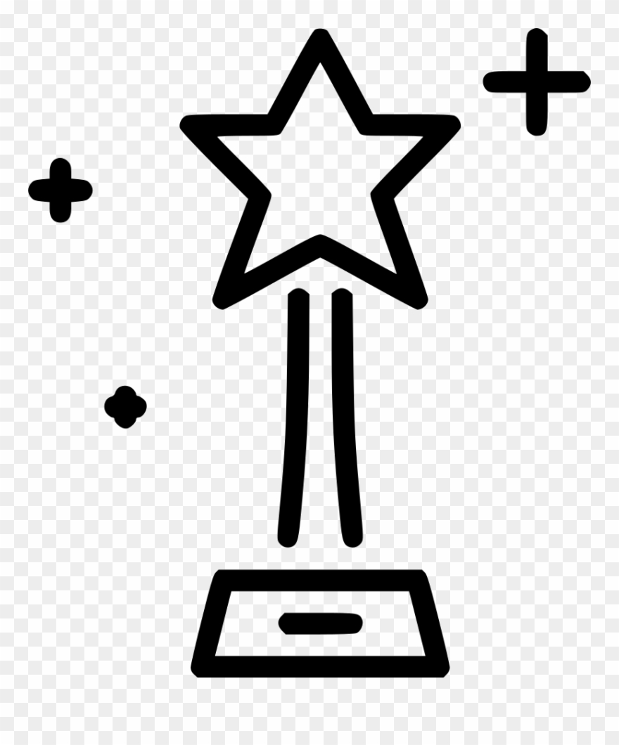 Oscar Star Png Icon Free Download Onlinewebfonts - Star Black And White Simple Clipart