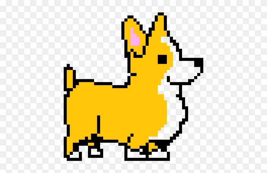 Corgi Puppie - Corgi Pixel Art Dog Clipart