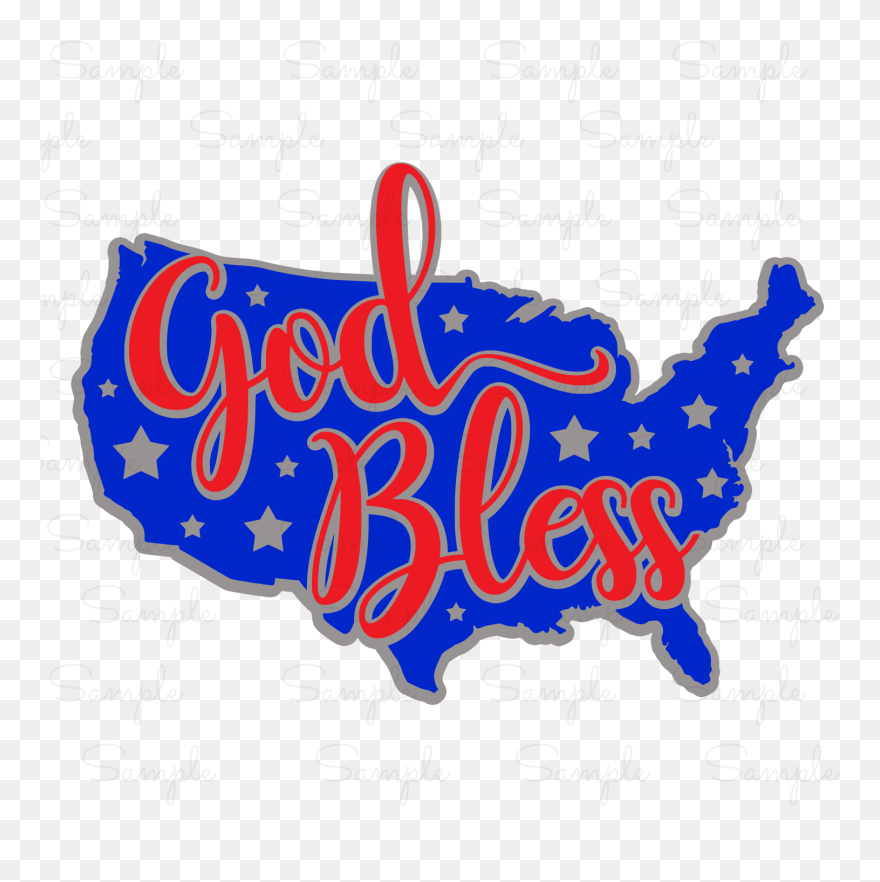 God Bless America Ready To Press Transfer - Us East Coast 1 2 3 Clipart