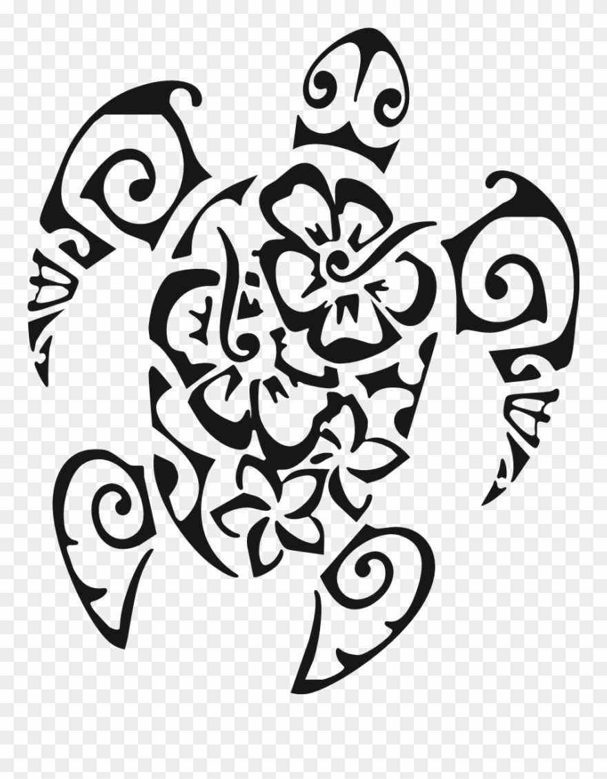 Hawaiian Design Tattoos Turtle Clipart