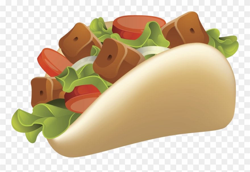 Kebab €3,00 - Cartoon Gyro Clipart