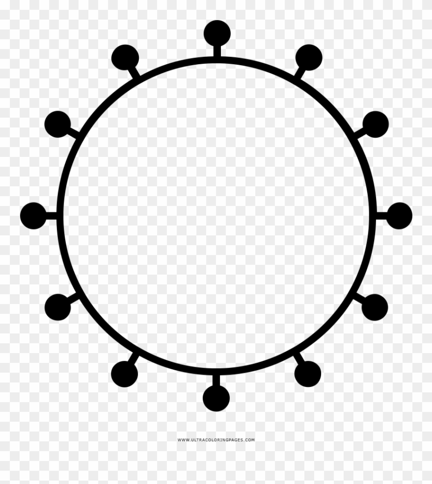 Bacteria Coloring Page - Light Clipart