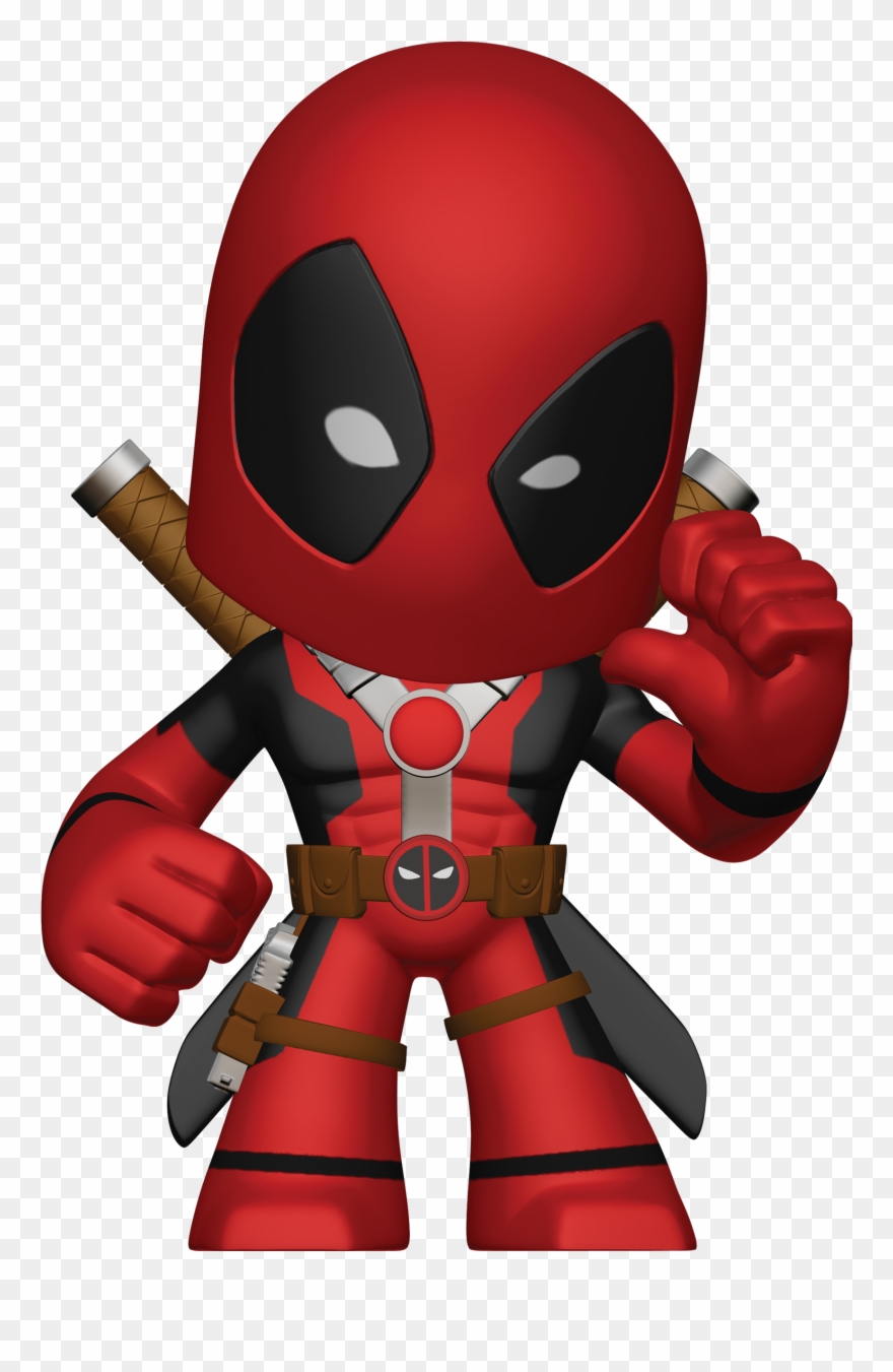 Deadpool Clip Firefly - Cartoon Figure Of Deadpool - Png Download