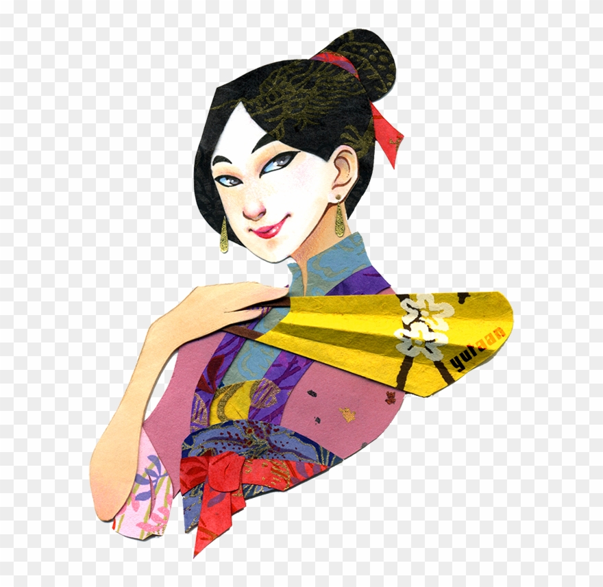 Papercraft Mulan To Go With Jasmine And Ariel Clipart