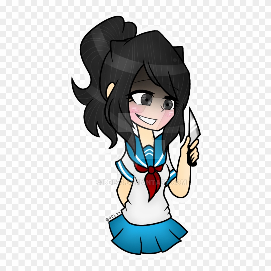 Yandere Chan Transparent - Cartoon Clipart