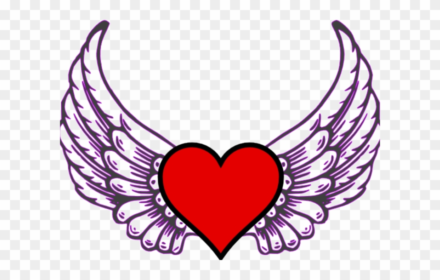 Hearts With Wings Pictures - Love Heart With Wings Clipart