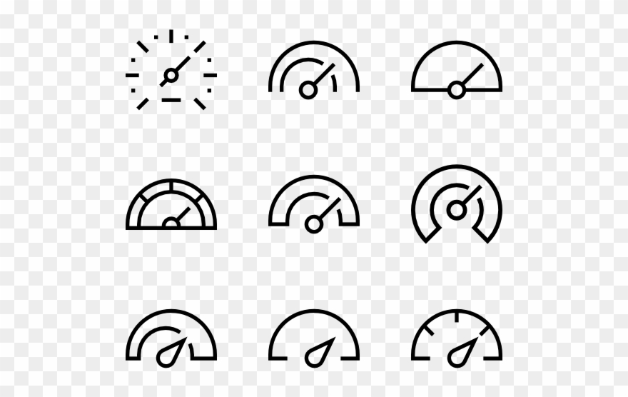 Speedometer - Circle Clipart